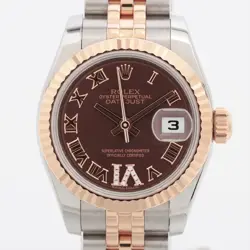ROLEX DATEJUST 179171 SS×PG AT CHOCOLATE-FACE 2 EXTRA LINKS