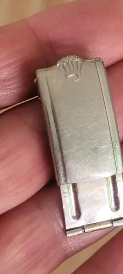 ROLEX GENUINE VINTAGE 20 MM RIVETED BIG LOGO BRACELET CLASP
