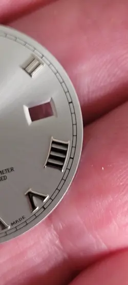 RHODIUM ROMAN DIAL