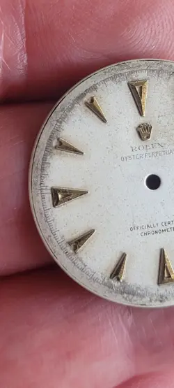 ROLEX GENUINE VINTAGE BUBBLEBACK DIAL. FITS CAL. NA 630, RARE!