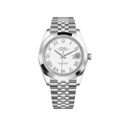 ROLEX DATEJUST 126300 STAINLESS STEEL WHITE ROMAN DIAL JUBILEE