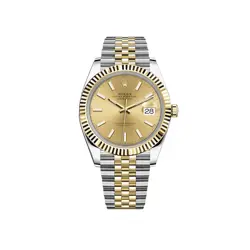 ROLEX DATEJUST 126333 YELLOW GOLD STAINLESS STEEL CHAMPAGNE DIAL JUBILEE (2022)