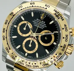 ROLEX 126503 DAYTONA COSMOGRAPH 40MM 18K YELLOW GOLD STEEL BLACK DIAL OYSTER