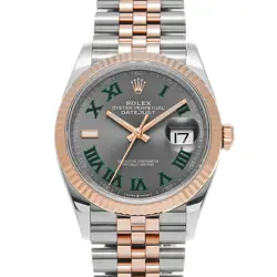 ROLEX 126231 DATEJUST 36 SLATE GRAY MENS WRISTWATCH WITH BOX & PAPER