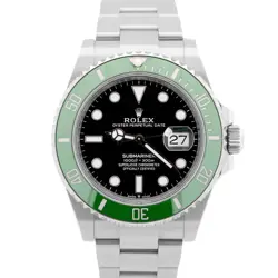 2024 NEW PAPERS ROLEX SUBMARINER 41MM DATE GREEN KERMIT WATCH 126610 LV BOX