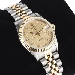 Rolex Day-Date 31 Combo 10P Diamond Computer Dial Women's Watch 34354