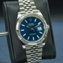 ROLEX DATEJUST 126334 BLUE DIAL FLUTED JUBILEE 2025 NEW BOX & PAPERS