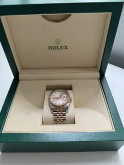 Rolex With Diamonds 36 MM With Box, No Papers