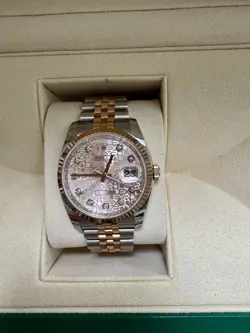 Rolex With Diamonds 36 MM With Box, No Papers