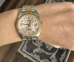 Rolex With Diamonds 36 MM With Box, No Papers