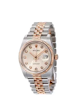 Rolex With Diamonds 36 MM With Box, No Papers