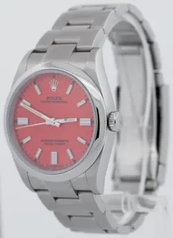 RED 36MM STAINLESS