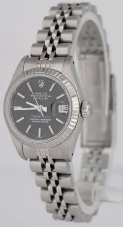 PAPERS TIFFANY & CO Rolex DateJust 26mm Stainless Steel Black 69174 Watch BOX