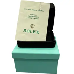 PAPERS TIFFANY & CO Rolex DateJust 26mm Stainless Steel Black 69174 Watch BOX