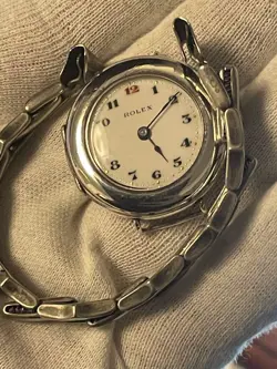 ROLEX ANTIQUE VINTAGE WHITE DIAL HAND WINDING WRISTWATCH