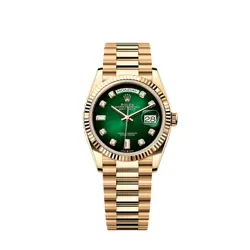 ROLEX DAY-DATE 128238 YELLOW GOLD GREEN DIAMOND DIAL (2024)