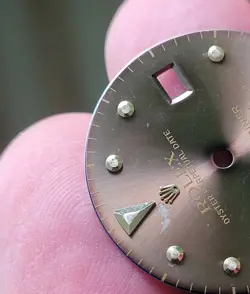 Rolex vintage Submariner Tropical Nipple Dial for 16803 ,16808 ,16613,super rare
