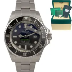 2017 ROLEX SEA-DWELLER DEEPSEA JAMES CAMERON BLUE 116660 44MM WATCH BOX   PAPERS