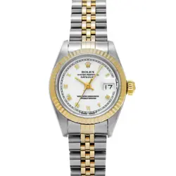 ROLEX DATEJUST 69173 WHITE WOMEN'S WATCH