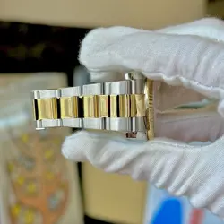 Rolex Datejust 36 BOX PAPERS Two Tone 18K Yellow Gold White Dial Roman Oyster