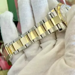 Rolex Datejust 36 BOX PAPERS Two Tone 18K Yellow Gold White Dial Roman Oyster