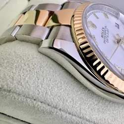 Rolex Datejust 36 BOX PAPERS Two Tone 18K Yellow Gold White Dial Roman Oyster