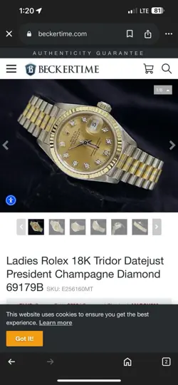 18K TRIDOR DATEJUST