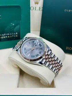 Rolex Datejust 36MM Wimbledon Two-Tone Rose Gold Jubilee Bracelet 126231