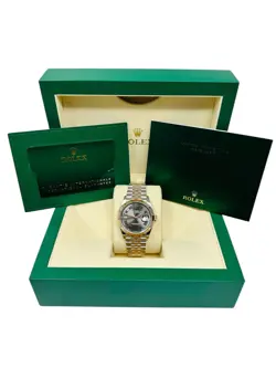 Rolex Datejust 36MM Wimbledon Two-Tone Rose Gold Jubilee Bracelet 126231