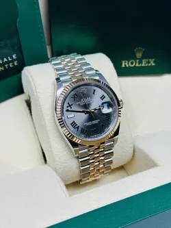 Rolex Datejust 36MM Wimbledon Two-Tone Rose Gold Jubilee Bracelet 126231