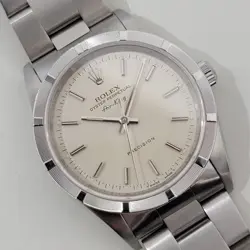 Mens Rolex Precision Ref 14010 Air King 35m Automatic w Paper 1990s RA478