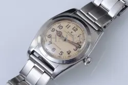 1940S ROLEX STEEL BUBBLEBACK ORIGINAL DIAL MINT