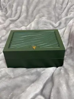 ROLEX GREEN LEATHER CASE