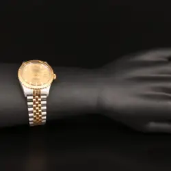 Rolex Datejust Turn-O-Graph SS & 18K Yellow Gold 36mm 16259 Factory Diamond Dial