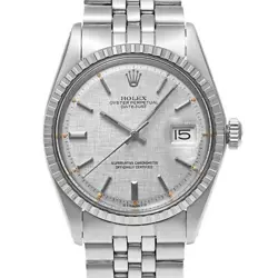 USED ROLEX DATEJUST 1603 SILVER AUTOMATIC CASE: 36MM×36MM MEN'S WATCH #10101