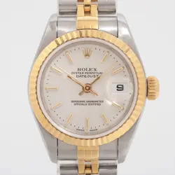 ROLEX DATEJUST 79173 SS×YG AT SILVER-FACE