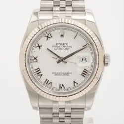 ROLEX DATEJUST 116234 SS×WG AT WHITE DIAL JUBILEE BRACELET