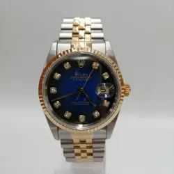 ROLEX 16233 01 BLUE GRADIENT DATEJUST 10P AUTOMATIC WINDING G8I76