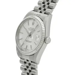 Rolex 3/10  Datejust 16234 Number A Manufactured Around 1999 Silver Watch Wristw