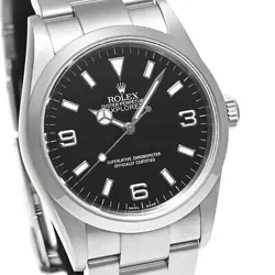 USED ROLEX Explorer 1 114270 Black Case: 36mm×36mm Men's Watch #101251