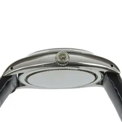 Rolex Precision Oysterdate Watch 21 Series 6494 Stainless Steel Embossed Lea