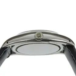 Rolex Precision Oysterdate Watch 21 Series 6494 Stainless Steel Embossed Lea