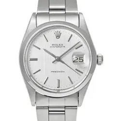 USED ROLEX OYSTER DATE 6694 SILVER MANUAL CASE: 34MM×34MM MEN'S WATCH #10411