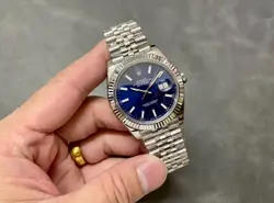 ROLEX DATEJUST 41MM SILVER JUBILEE BRACELET WITH SILVER BEZEL
