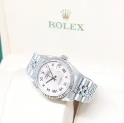 ROLEX 31MM OYSTER PERPETUAL MOP ROMAN DIAL DATEJUST REF: 78274 (F SERIES)