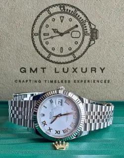 2025 Rolex Datejust 41 “White Roman” Jubilee COMPLETE SET 126334