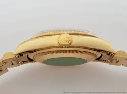 Rolex President 18238 Day Date 18k Gold Factory Ruby Diamond Dial Watch Box