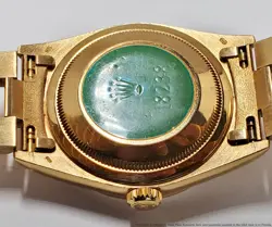 Rolex President 18238 Day Date 18k Gold Factory Ruby Diamond Dial Watch Box