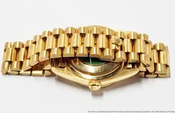 Rolex President 18238 Day Date 18k Gold Factory Ruby Diamond Dial Watch Box