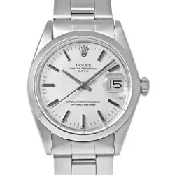 USED ROLEX OYSTER PERPETUAL 1500 SILVER CASE: 34MM×34MM MEN'S WATCH #104401